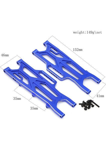 Metal Arka Süspansiyon Kolları Salıncak Kolu ARA330710 Arrma 1/10 Kırmızı (Yurt Dışından)