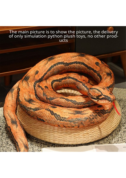 Simülasyon Python Peluş Oyuncak Hediye Yeşil Python (Yurt Dışından)