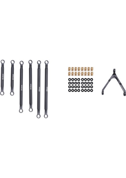 Cnc Alüminyum Direksiyon Bağlantı Çubuğu Seti Bağlantı Kiti Eksenel SCX24 Jeep Için (Yurt Dışından)