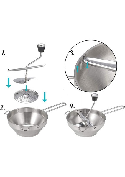 Patates Ezici Paslanmaz Çelik Sebze Meyve Püresi Presleme Aracı (Yurt Dışından) indirimleri