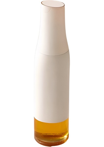 Cam Yağ Şişesi Otomatik Anahtar Zeytinyağı Sos Kabı Beyaz (Yurt Dışından)