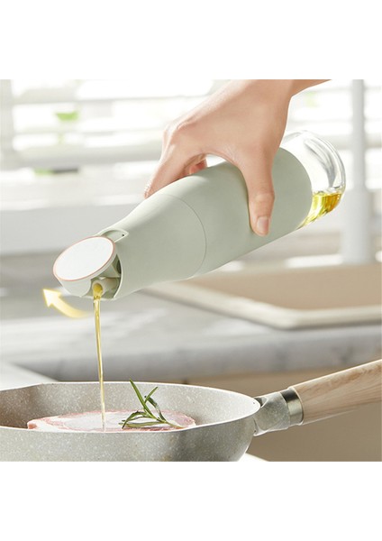 Cam Yağ Şişesi Otomatik Anahtar Zeytinyağı Sos Kabı Beyaz (Yurt Dışından) indirimleri