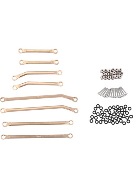 8 Adet Pirinç Yüksek Boşluk Bağlantıları 4 Bağlantı Seti Axial SCX24 Gladiator Için (Yurt Dışından) modelleri