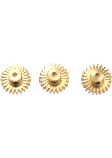 3 Adet 3.175MM Şaft Pirinç Pinyon Motor Dişlisi M0.8 1/10 1/8 RC,23T (Yurt Dışından)
