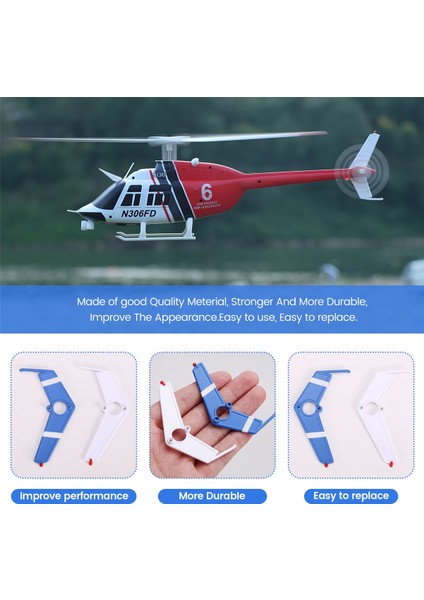 2 Adet Rc Oyuncak Helikopter Yükseltme C138 Dikey Kanat Seti (Yurt Dışından)
