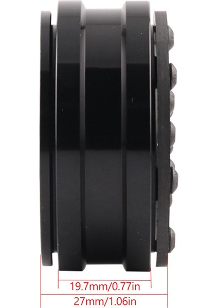 4 Adet Karbon Fiber 1.9 Inç Beadlock Jant Jant Göbeği C (Yurt Dışından)