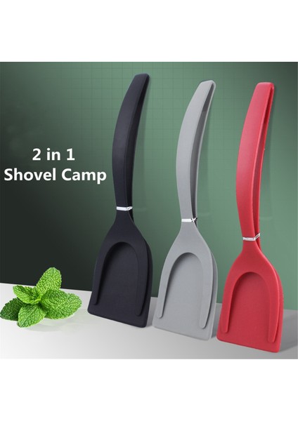 2'si 1 Arada Flip Pancake Yumurta Kelepçesi Tutacak Omlet Spatula Mutfak Parçaları (Yurt Dışından)