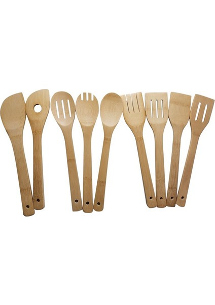8'li Kiraz Ağacı Spatula ve Pişirme Seti-Yardımcı Seti %100 Fsc®'den Üretilmiştir (Yurt Dışından)