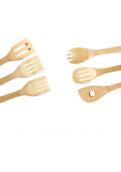 8'li Kiraz Ağacı Spatula ve Pişirme Seti-Yardımcı Seti %100 Fsc®'den Üretilmiştir (Yurt Dışından)