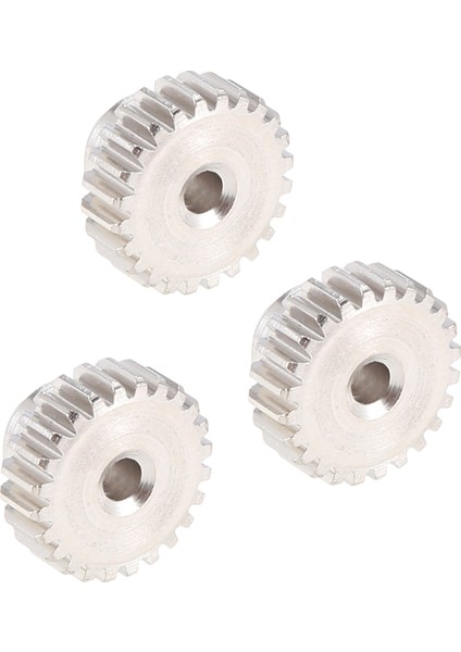 3 Adet 3.175MM Şaft Metal Pinyon Motor Dişlisi, 24T (Yurt Dışından)