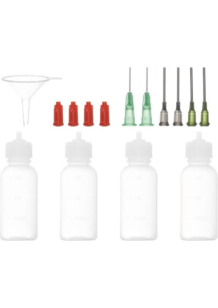 4 Adet 30ML Iğne Ucu Sıkma Şişesi Küçük Sıkma Şişeleri (Yurt Dışından)