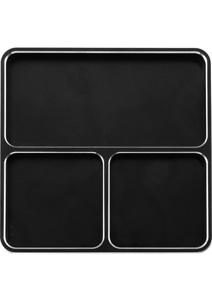 100X100MM Metal Vidalar Tepsi Vidaları Tutucu Plaka Siyah+Gümüş Kenar (Yurt Dışından)
