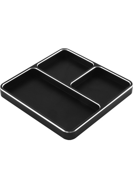 100X100MM Metal Vidalar Tepsi Vidaları Tutucu Plaka Siyah+Gümüş Kenar (Yurt Dışından)