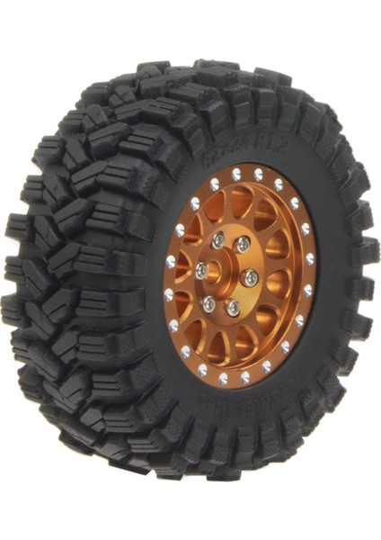 4 Adet 62X24MM 1.2 Inç Beadlock Jant 118 124 Rc Araba Eksenel SCX241 (Yurt Dışından)
