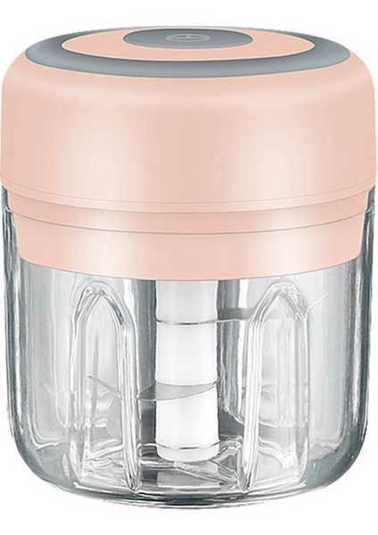 250ML Mini USB Elektrikli Kıyma Makinesi Sarımsak Doğrayıcı Pembe (Yurt Dışından)