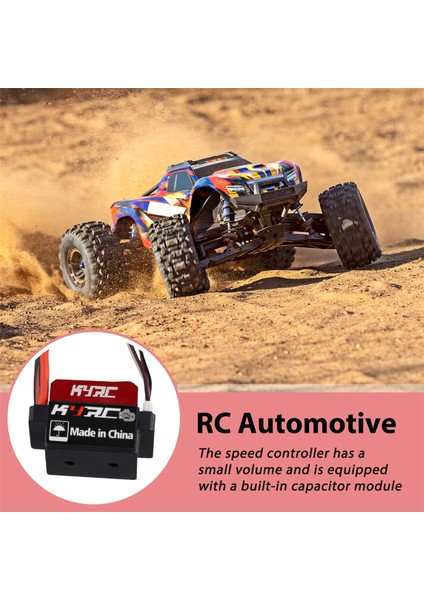 60A Esc Rc Araba Esc Fırçalı Elektrikli Hız Kontrol Cihazı XT60-FIŞ (Yurt Dışından)