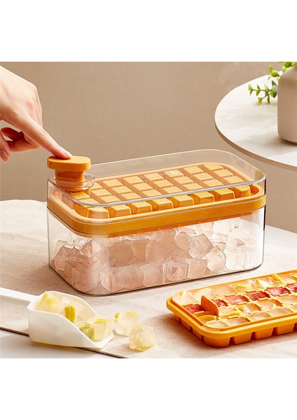 Buz Kalıbı Buzdolabı Dondurucu Alet Saklama Kutusu Kapağı Kürek Seti Sarı (Yurt Dışından) fırsatları
