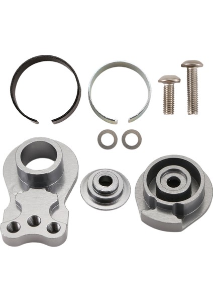 25T Direksiyon Servo Kolu Boynuzu 3 Delik Rc Araba Parçaları Titanyum Rengi (Yurt Dışından)