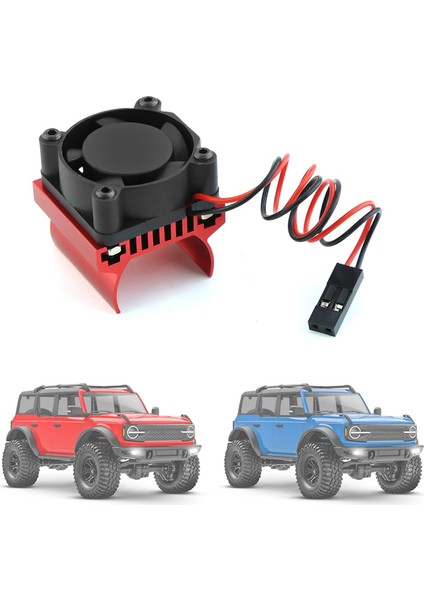 Trx4 Trx4-M 118 Rc Paletli Araba Için Motor Soğutma Fanı Isı Emici Kırmızı (Yurt Dışından) indirimleri