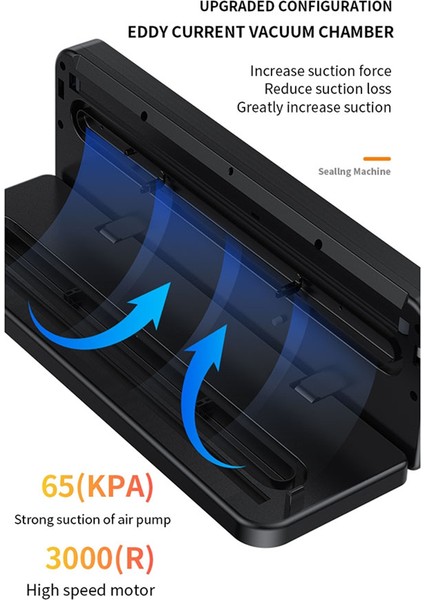 Elektrikli Vakum Paketleme Makinesi Buzluk Gıda Düzenleme Mühürlü Paket Ab Fişi (Yurt Dışından)