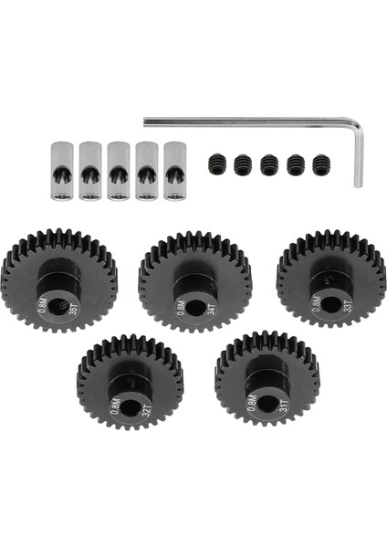 110 Rc Platformları Için 08 M Motor Dişli Seti 31T+32T+33T+34T+35T (Yurt Dışından)