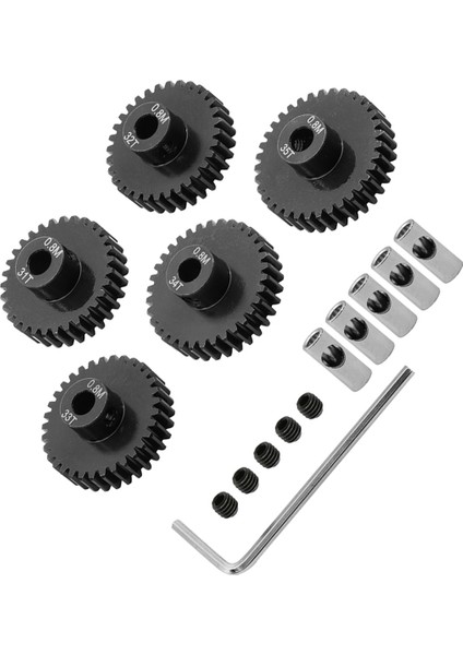 110 Rc Platformları Için 08 M Motor Dişli Seti 31T+32T+33T+34T+35T (Yurt Dışından)