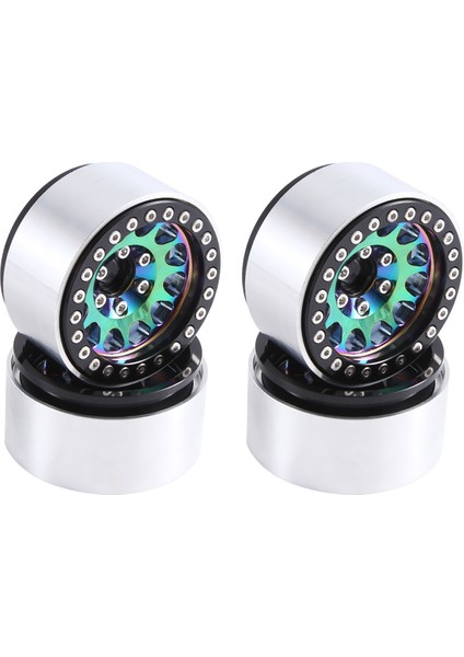 110 Axıal SCX10 D90 Rc Tırmanıcı Için 4 Adet 1.9 Inç Jant Stil 2 (Yurt Dışından)