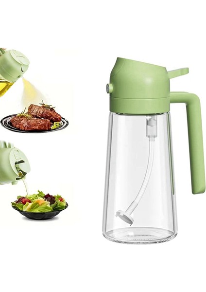 2'si 1 Arada Yağ Dağıtıcı ve Yağ Püskürtücü 16 Oz Cam Yağ Spreyi Yeşil (Yurt Dışından) modelleri