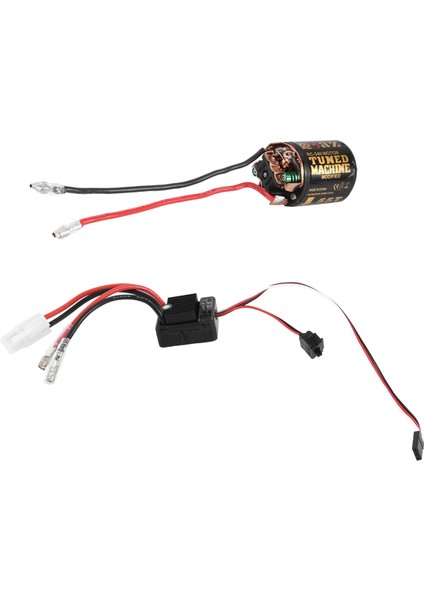 540 Fırçalı Motor 55T 1060 Fırçalı Esc ile Rc 1/10 Paletli Araba Için (Yurt Dışından)