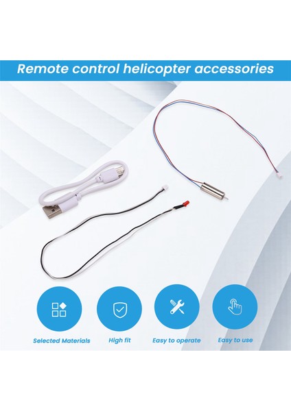 Rc Oyuncak Helikopter Yükseltme C138 Kuyruk Motoru + Arka Lambası + USB Kablosu (Yurt Dışından)