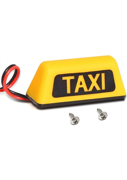 Taxı Araba Tavan Lambası Evrensel Rc Araba 1/10 Rv 1/8 Sarı (Yurt Dışından)
