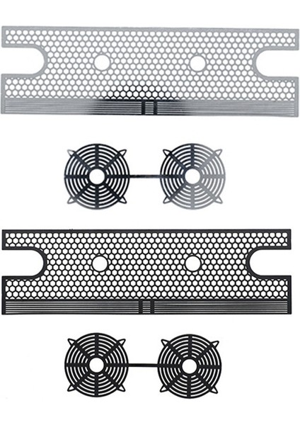 Metal Mesh Simülasyon Su Tankı Radyatörü, Gümüş (Yurt Dışından)