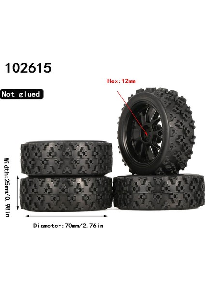 110 Rc Yarış Arabası Lastikleri Yol Turu Drift Araba Lastiği Tekerlek (Yurt Dışından)