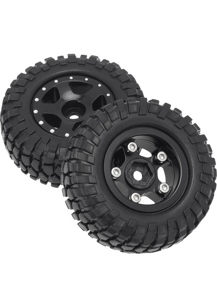SCX24 Jeep Gladiator Için Lastikli Metal Tekerlek Kabuğu Siyah (Yurt Dışından)