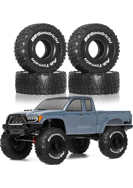 110 Rc Paletli Araç Trx4 RC4WD Için 4 Adet 120MM 1.9 Inç Kauçuk Lastik Seti (Yurt Dışından)