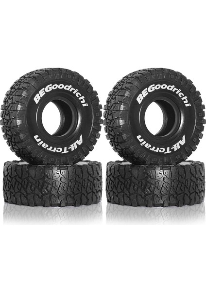 110 Rc Paletli Araç Trx4 RC4WD Için 4 Adet 120MM 1.9 Inç Kauçuk Lastik Seti (Yurt Dışından)