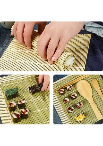 Suşi Yapma Ekipmanı Seti Japon Pirinç Topu Rulo Kalıbı (Yurt Dışından)