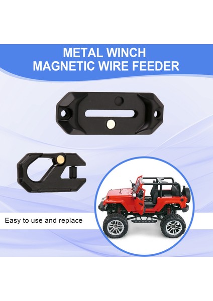 Vinç Kontrol Montaj Plakası Rc Paletli Araba Axail SCX10 Trx4 Siyah (Yurt Dışından)