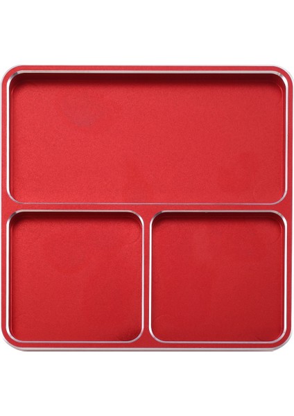 100X100MM Metal Vidalar Tepsi Vidaları Tutucu Plaka Kırmızı + Gümüş Kenar (Yurt Dışından)