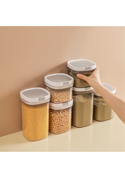 Hava Geçirmez Kahve Saklama Kabı 800ML Plastik Mutfak Kavanozu (Yurt Dışından)