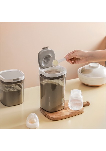 Hava Geçirmez Kahve Saklama Kabı 800ML Plastik Mutfak Kavanozu (Yurt Dışından)