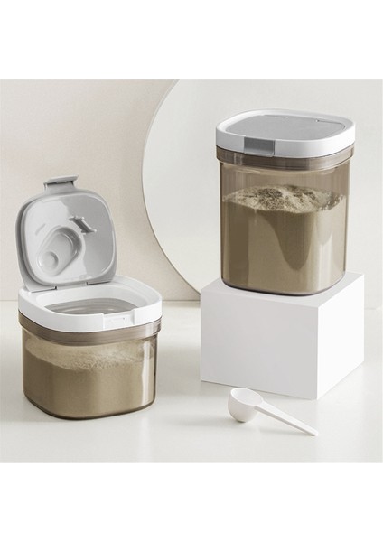 Hava Geçirmez Kahve Saklama Kabı 800ML Plastik Mutfak Kavanozu (Yurt Dışından)