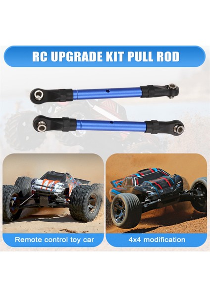 SLASHHOSSRUSTLERSTAMPEDE4X4 HUANQI727 Mavi Için Direksiyon Çubuğu (Yurt Dışından)