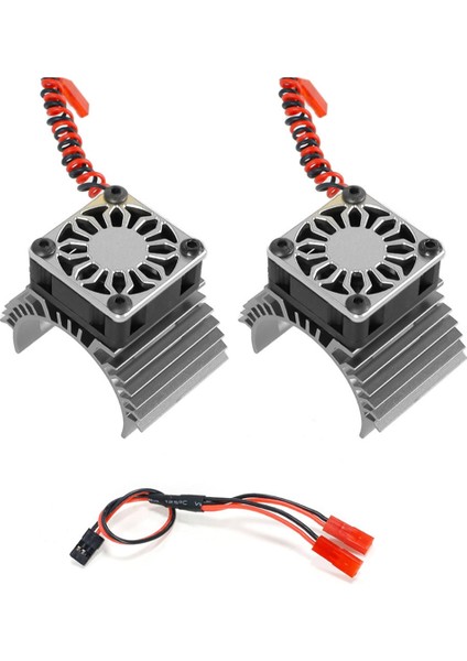 Rc Motor Soğutma Fanı Isı Emici 36MM Rc Araba Için 18 110 Ölçek Siyah (Yurt Dışından)