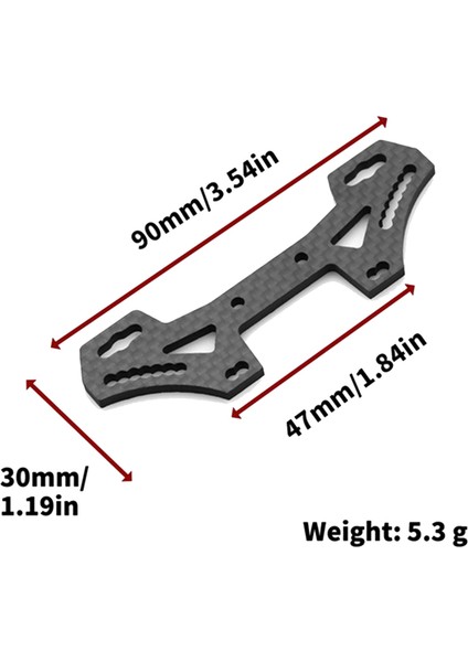 Tamiya TT02 Için Önarka Şok Kulesi Plaka Tampon Destek Plakası (Yurt Dışından)