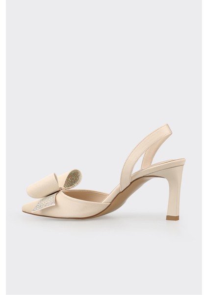 Bej Kadın Topuklu Ayakkabı modelleri