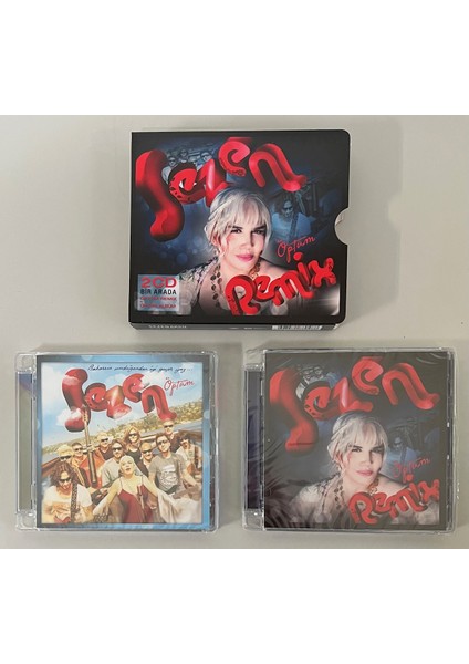 Sezen Aksu Öptüm 2 CD Bir Arada Öptüm Remix + Öptüm Albüm (Jelatininde Sıfır Orjinal Dönem Baskı)