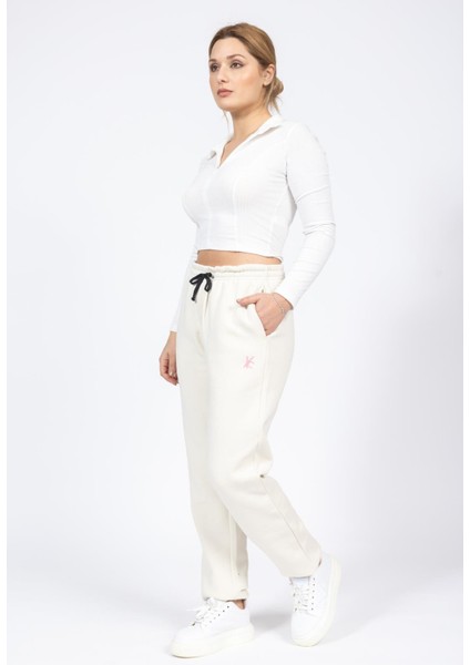 Xc Unisex 3 Iplik Eşofman Alt 23Y Kso Bed. Krem