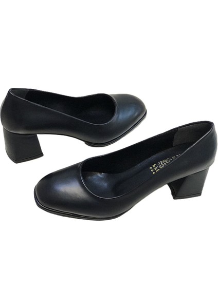 Kalın Topuklu Yumuşak Küt Burunlu Bayan Klasik Ayakkabı fiyatları