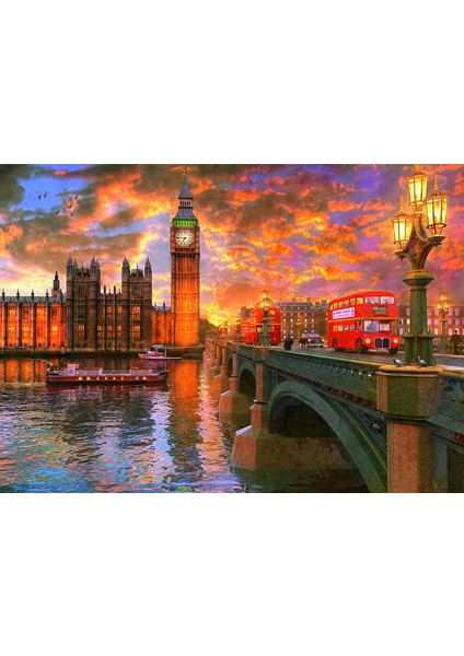 1000 Parça Westminster Sunset Puzzle
